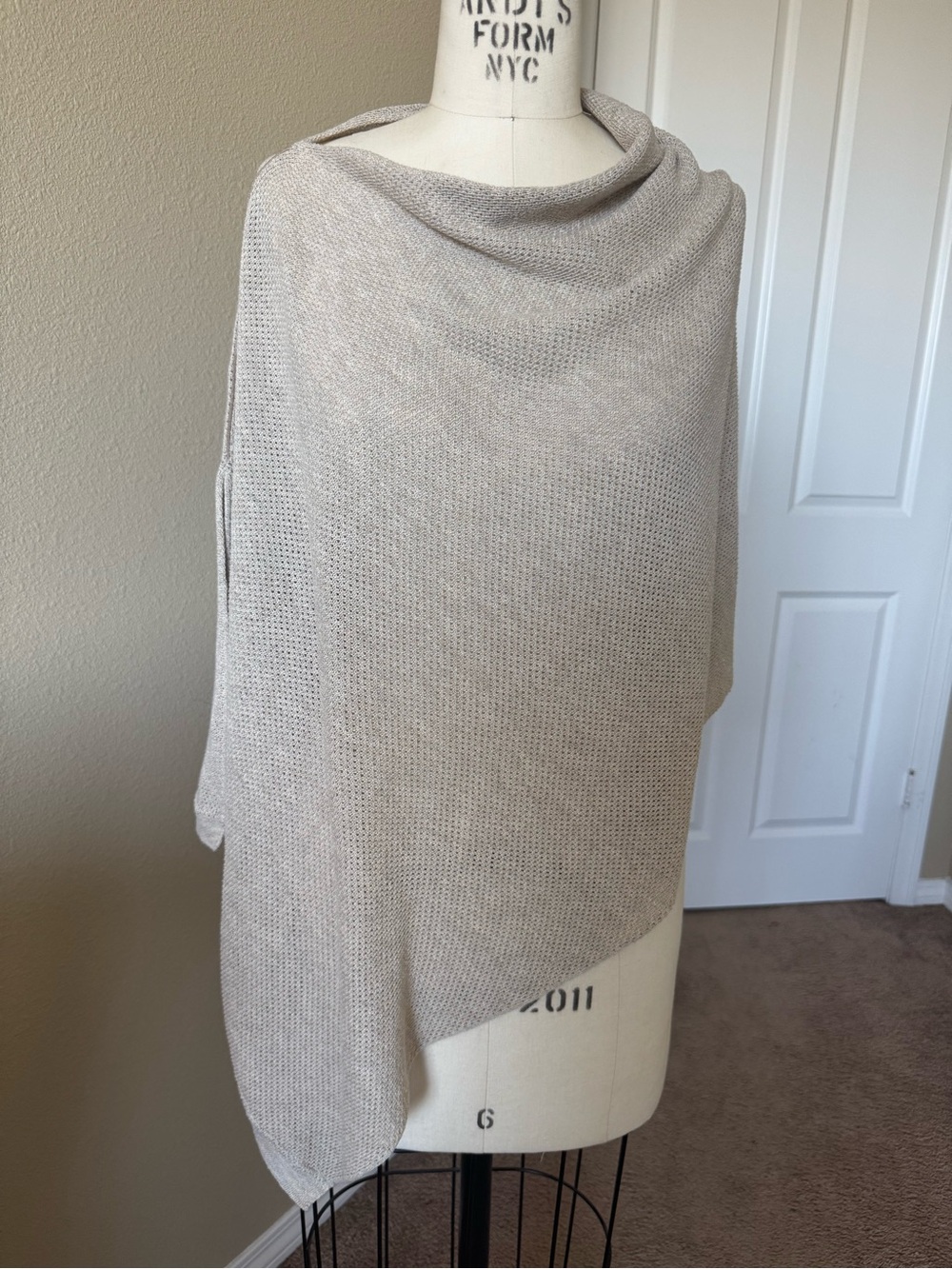 We Are Amma Cocoon Light Beige Knit Nursing Cover